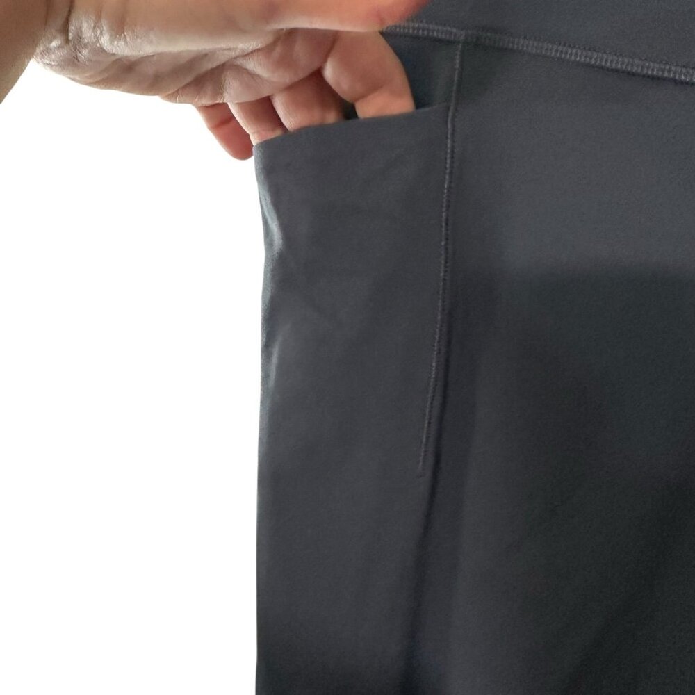 ATHLETA Salutation Stash Flare Pant Gray Pocket Leggings Women’s Size XL Active - Picture 4 of 8